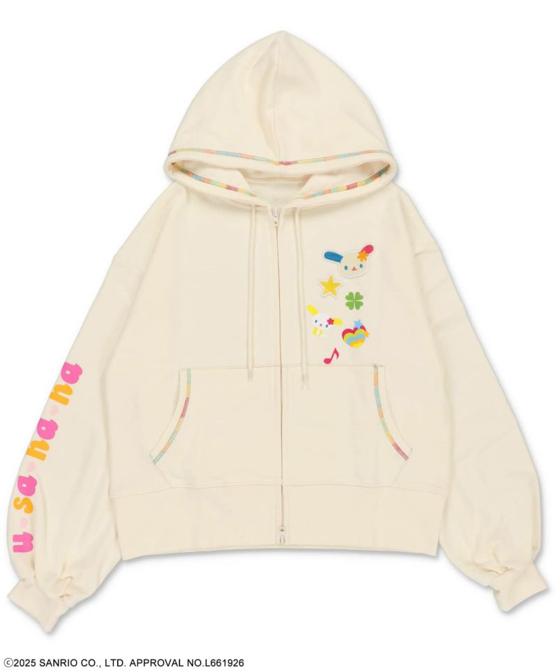 ウサハナ×SPINNS』ワッペンジップパーカー | SPINNS WEB STORE
