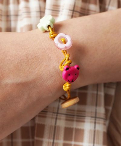 ライモナイト クマ ブレスレット ライモナイト クマ ブレスレット 元気をもらえるカラー