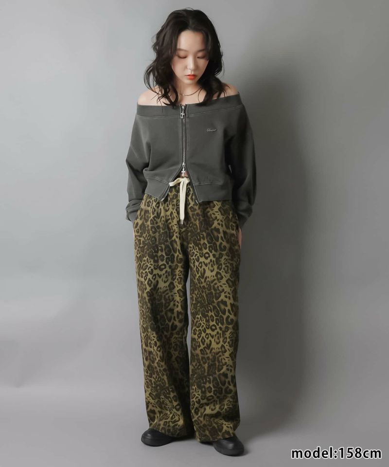 ツイルイージーパンツ/ヒョウ柄/レオパード | SPINNS WEB STORE