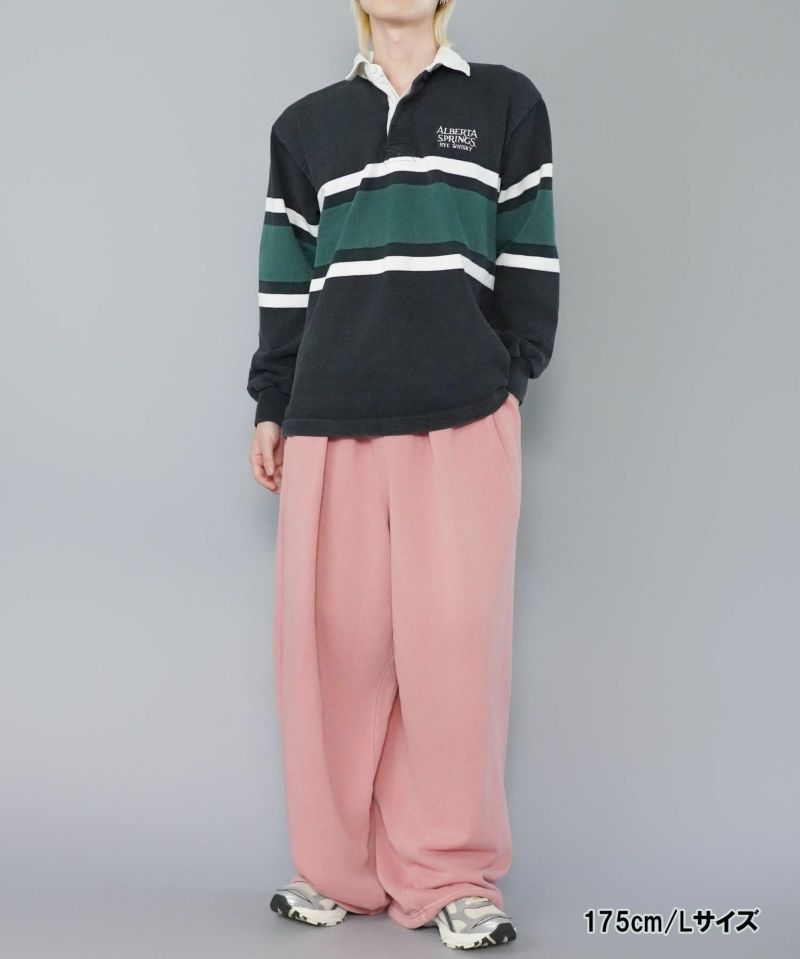 カラースウェットパンツ/2タック/ボリュームワイドシルエット | SPINNS