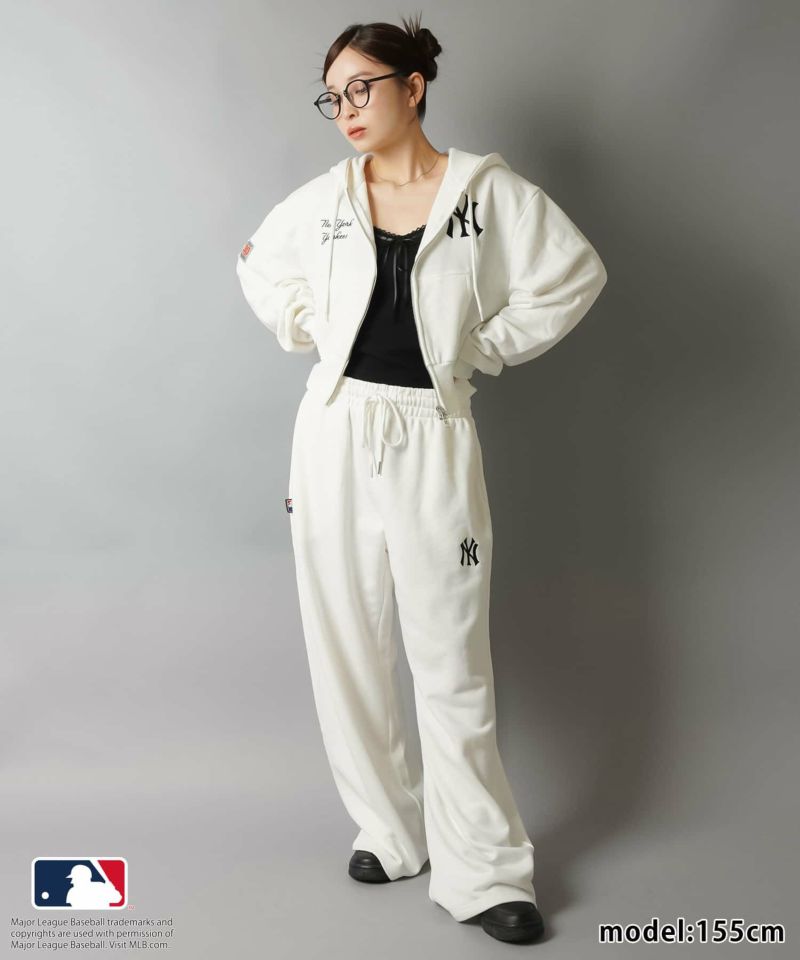 Bristol × MLB セットアップXLパンツのみ MLB/メジャーリーグベースボール】裏毛ワイドパンツ