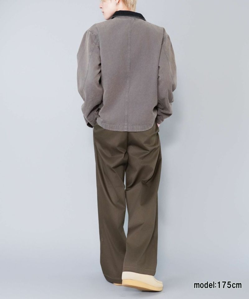 短丈カバーオールジャケット/ワークブルゾン/ユニセックス | SPINNS