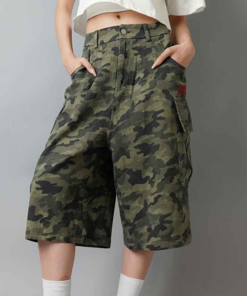 RRL カモ柄ハーフパンツ 希少☆ RRL(ダブルアールエル) カモ柄 カーゴショーツ (RRL