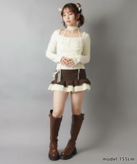 ニットタイトミニスカート/リボン | SPINNS WEB STORE | SPINNS