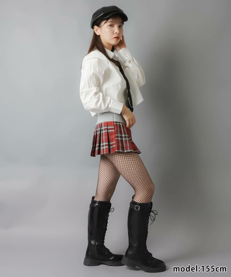 RNA ミニスカート チェック 柄 Riff スカート グレンチェック柄ミニスカート : ZOZOTOWN Yahoo