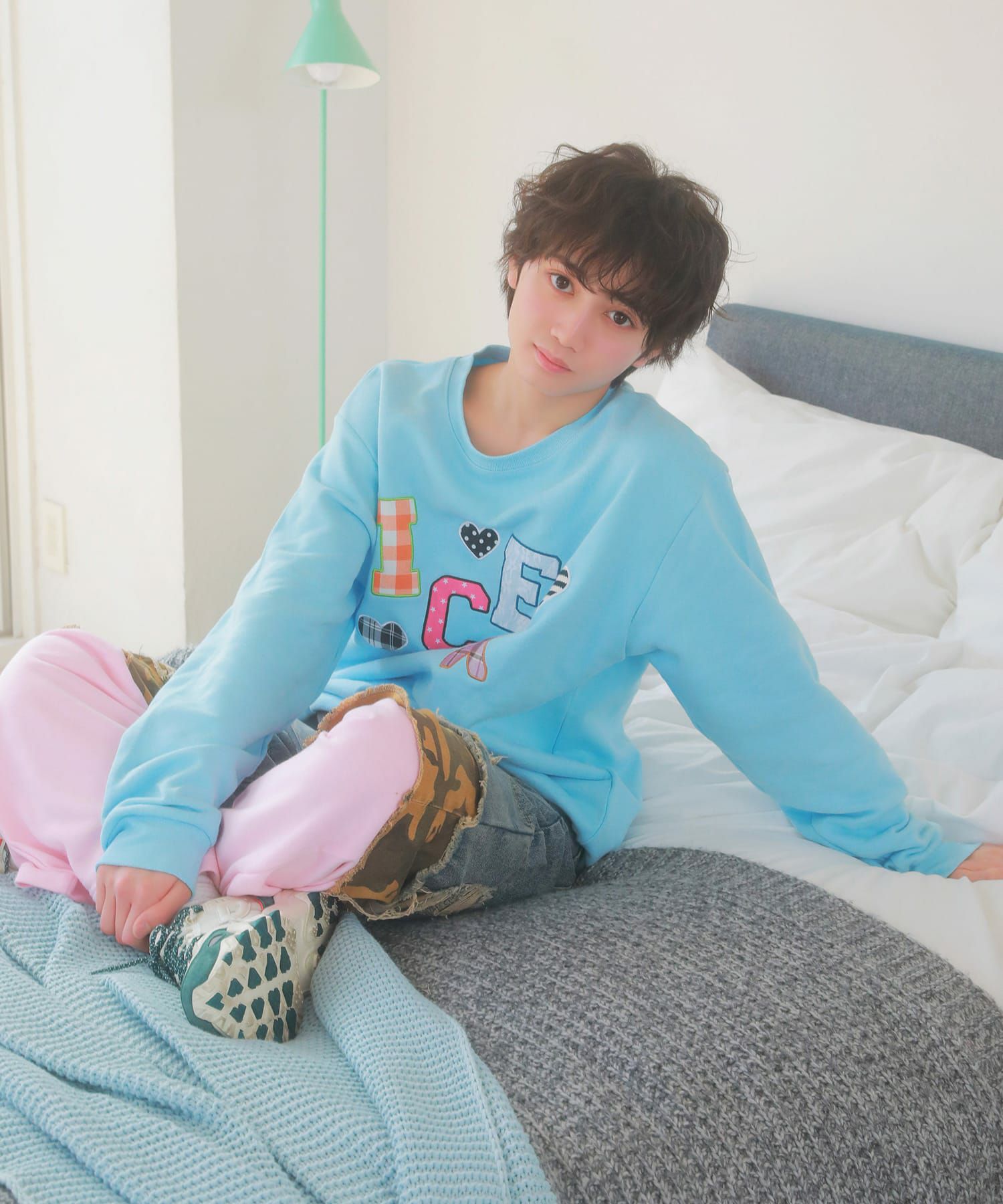 受注販売】『ICEx× SPINNS』 生地貼り付けスウェット | SPINNS WEB