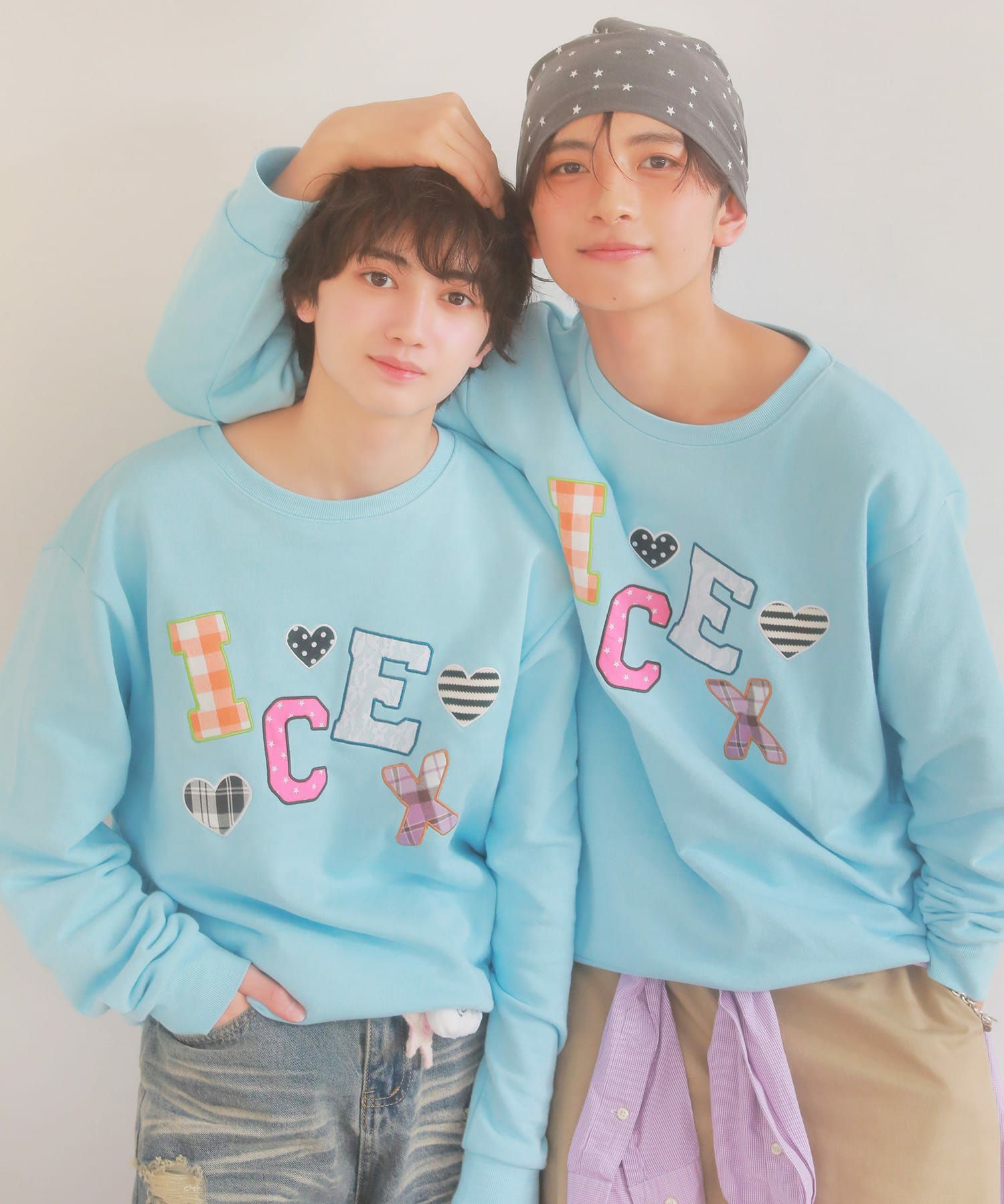 受注販売】『ICEx× SPINNS』 生地貼り付けスウェット | SPINNS WEB