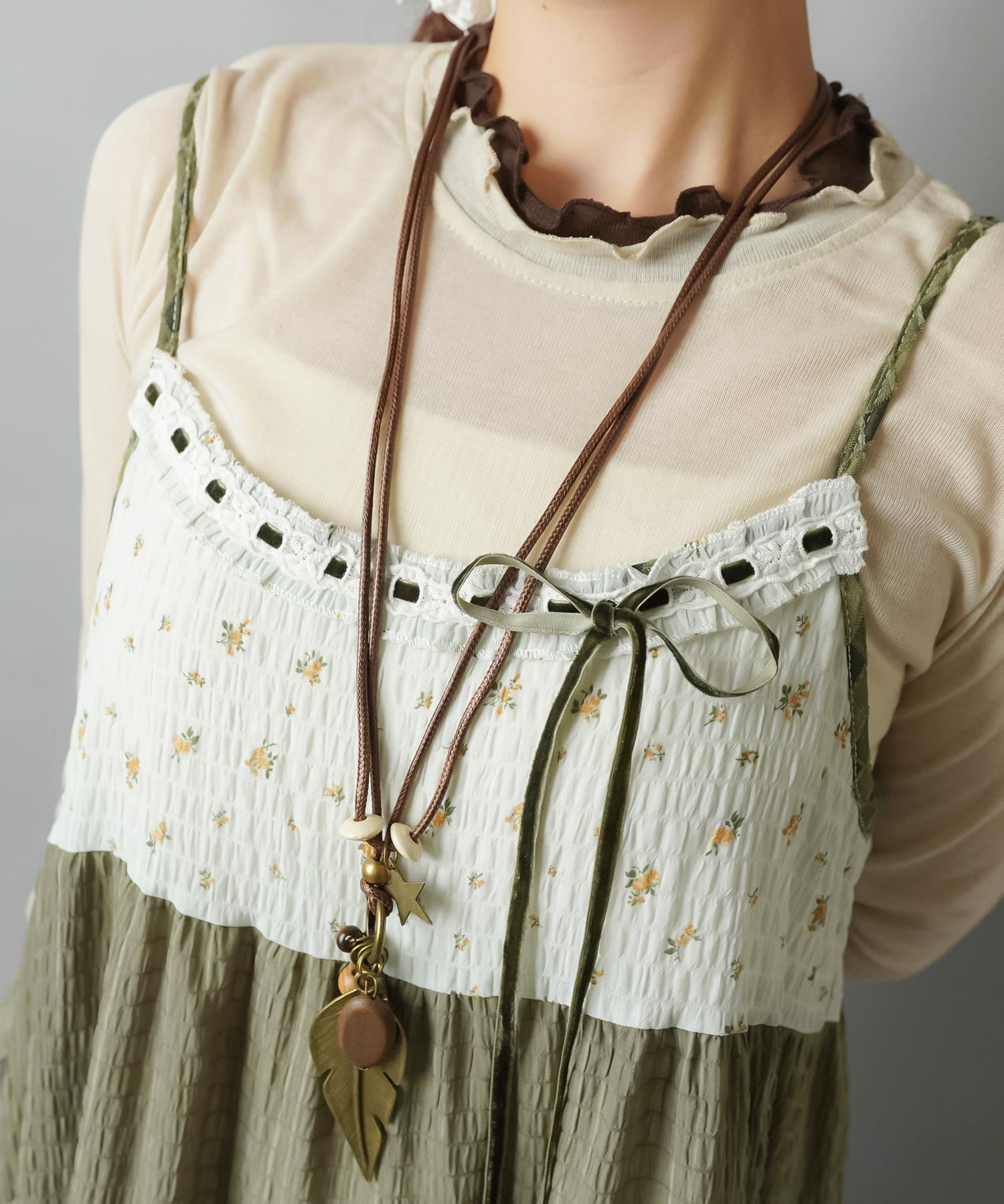 紐ネックレス/羽根/スター/#NEO森ガール/#フェアリーグランジ | SPINNS