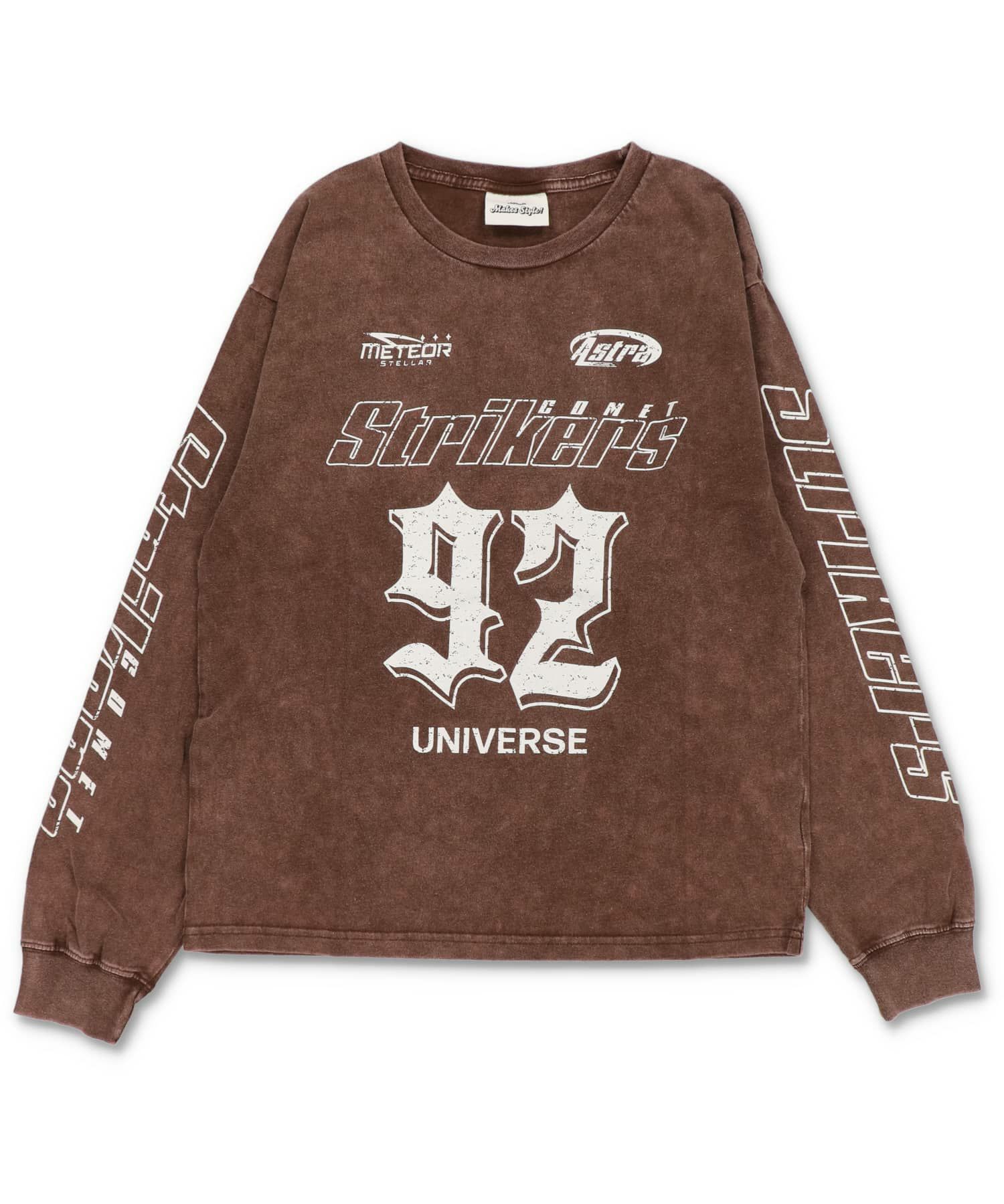 72%OFF】短丈ロングスリーブTシャツ/レーシングロゴ/ロンT/ショート丈