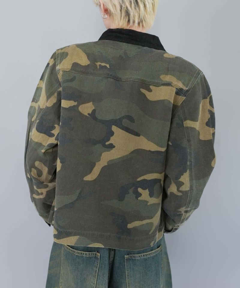 短丈デトロイトダックジャケット/カモフラージュ/リアルツリー