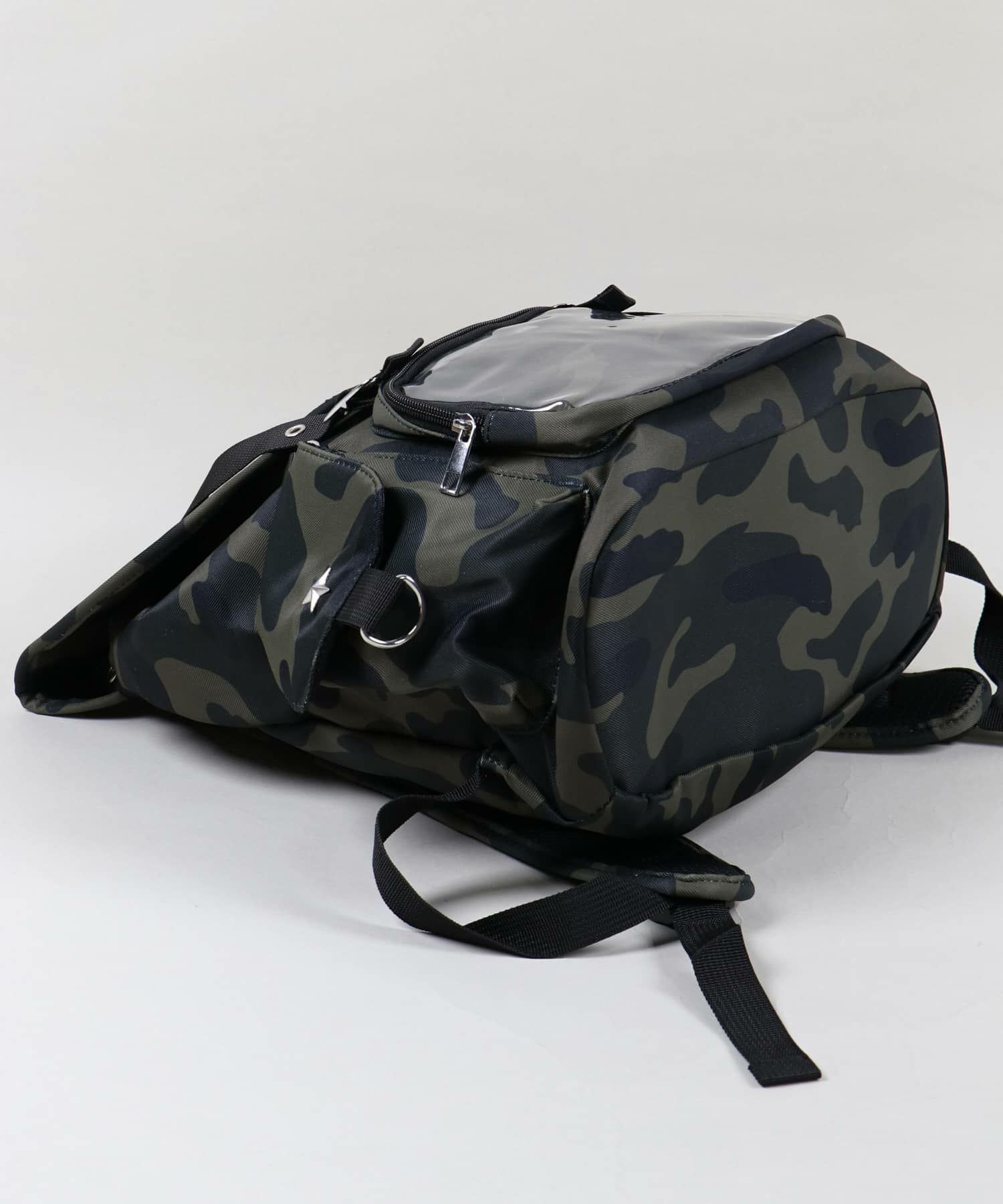 88%OFF】痛バッグ/クリアポケットバッグ/リュックサック/カモ柄/迷彩柄