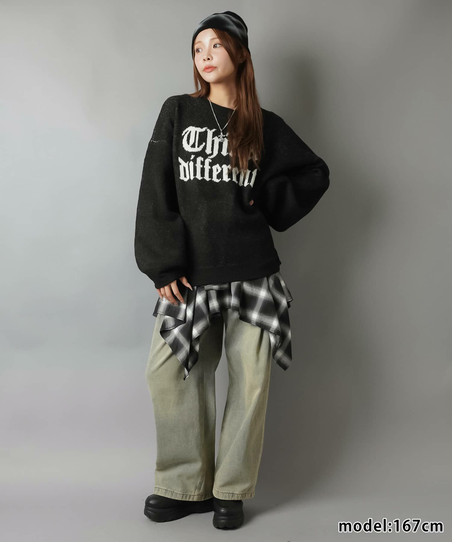 51%OFF】オーバーサイズニット/オールドロゴ/5色展開 | SPINNS WEB