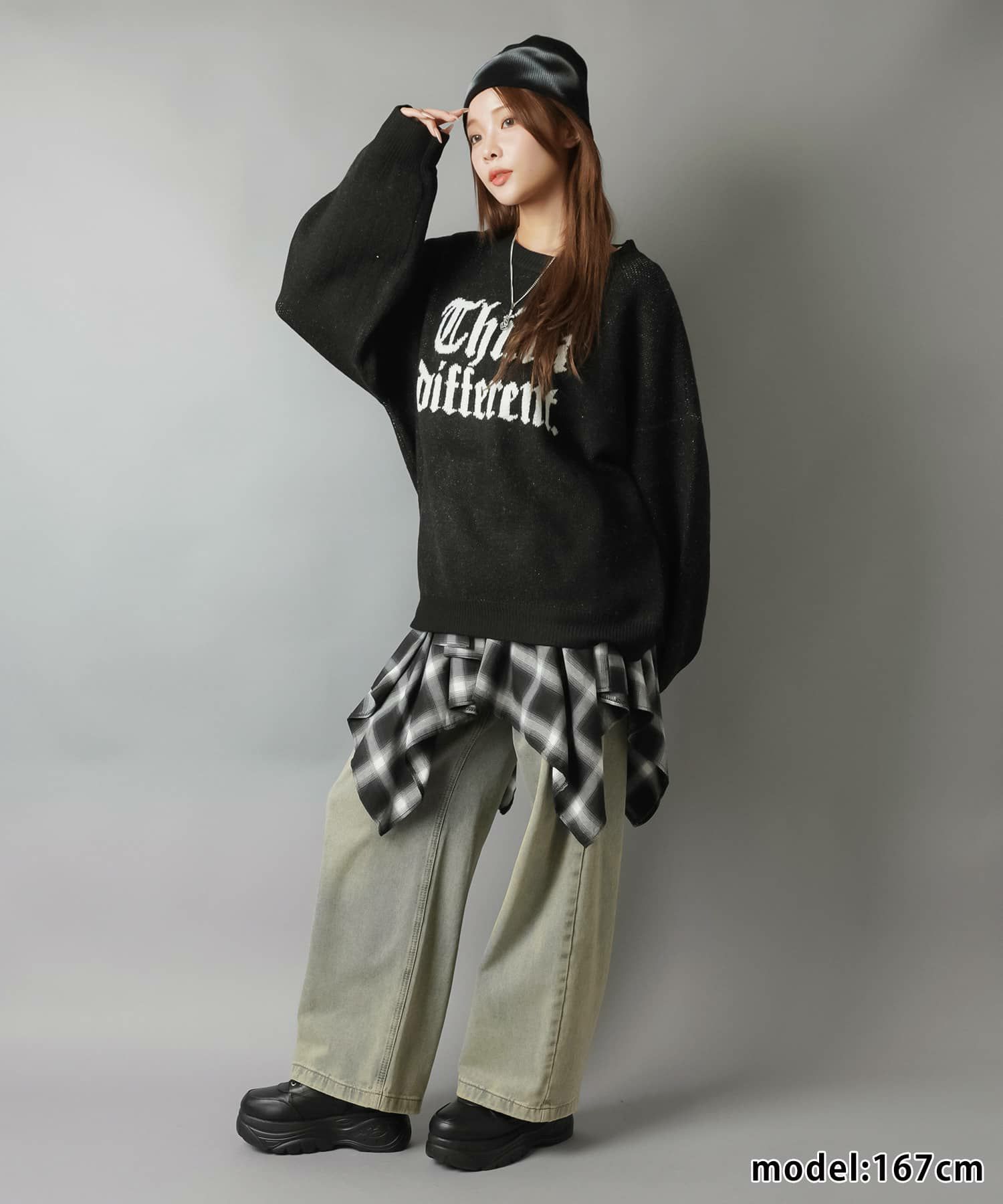 51%OFF】オーバーサイズニット/オールドロゴ/5色展開 | SPINNS WEB