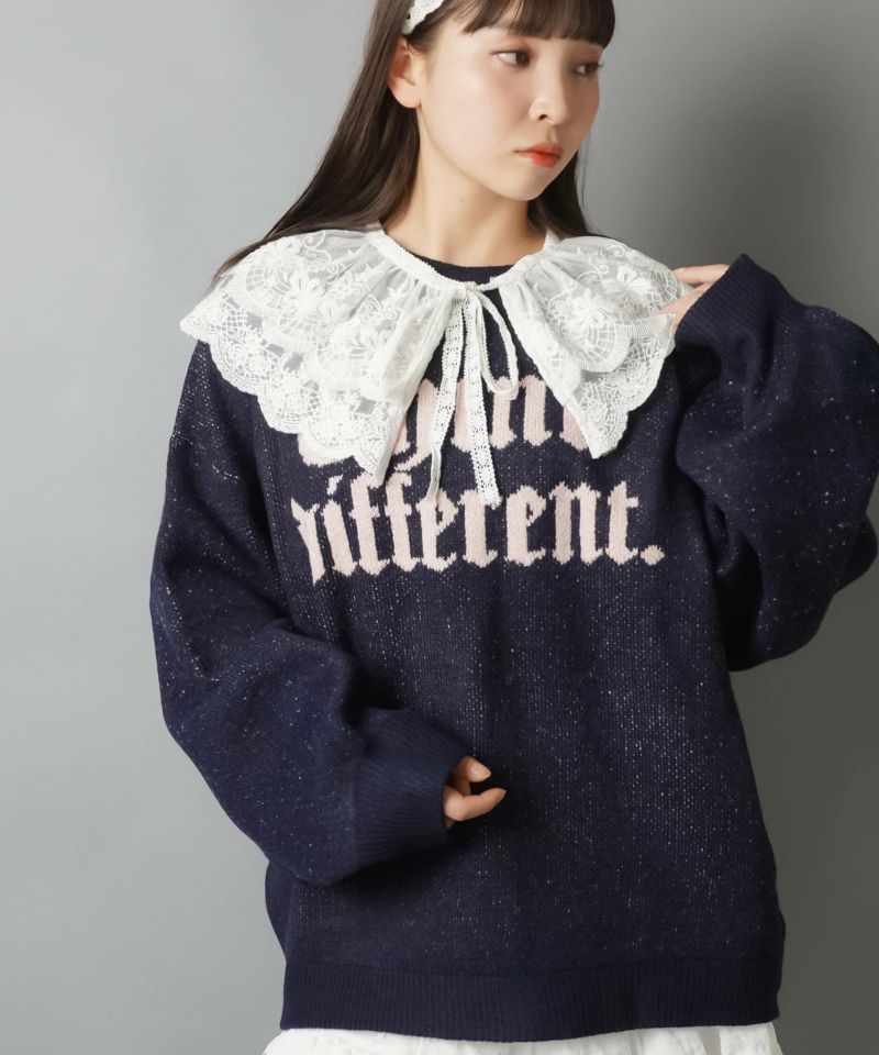 26%OFF】オーバーサイズニット/オールドロゴ/5色展開 | SPINNS WEB