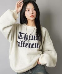 アイボリー フード付きオーバーサイズニット 26%OFF】オーバーサイズニット/オールドロゴ/5色展開 | SPINNS WEB