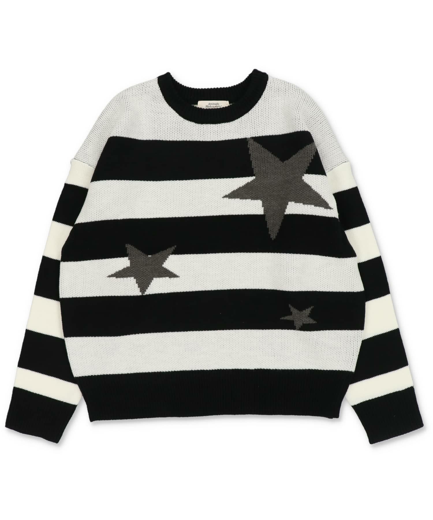 オフホワイトxブラック