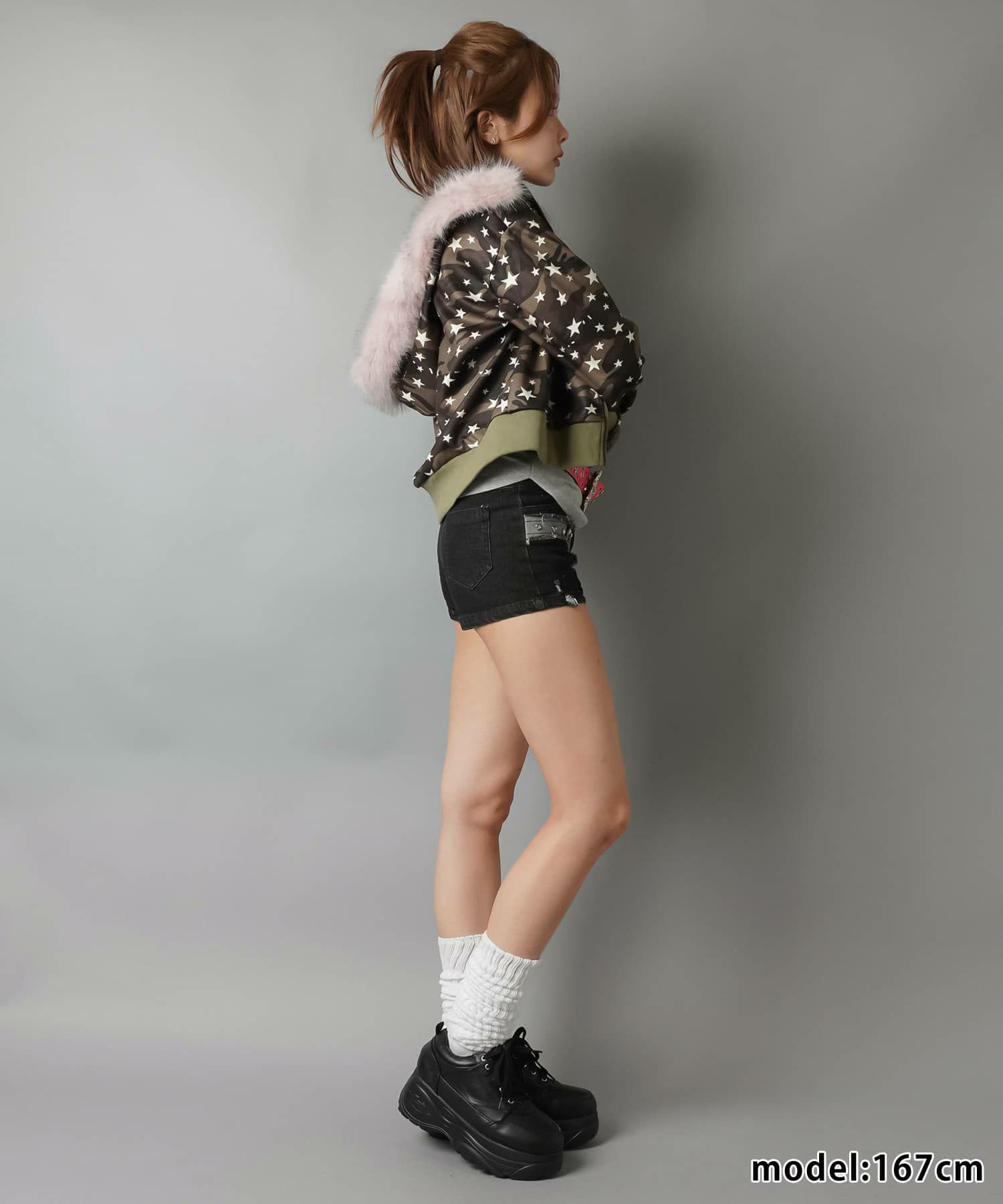 72%OFF】デニム超ショートパンツ/スタッズクロス/#平成ギャル | SPINNS