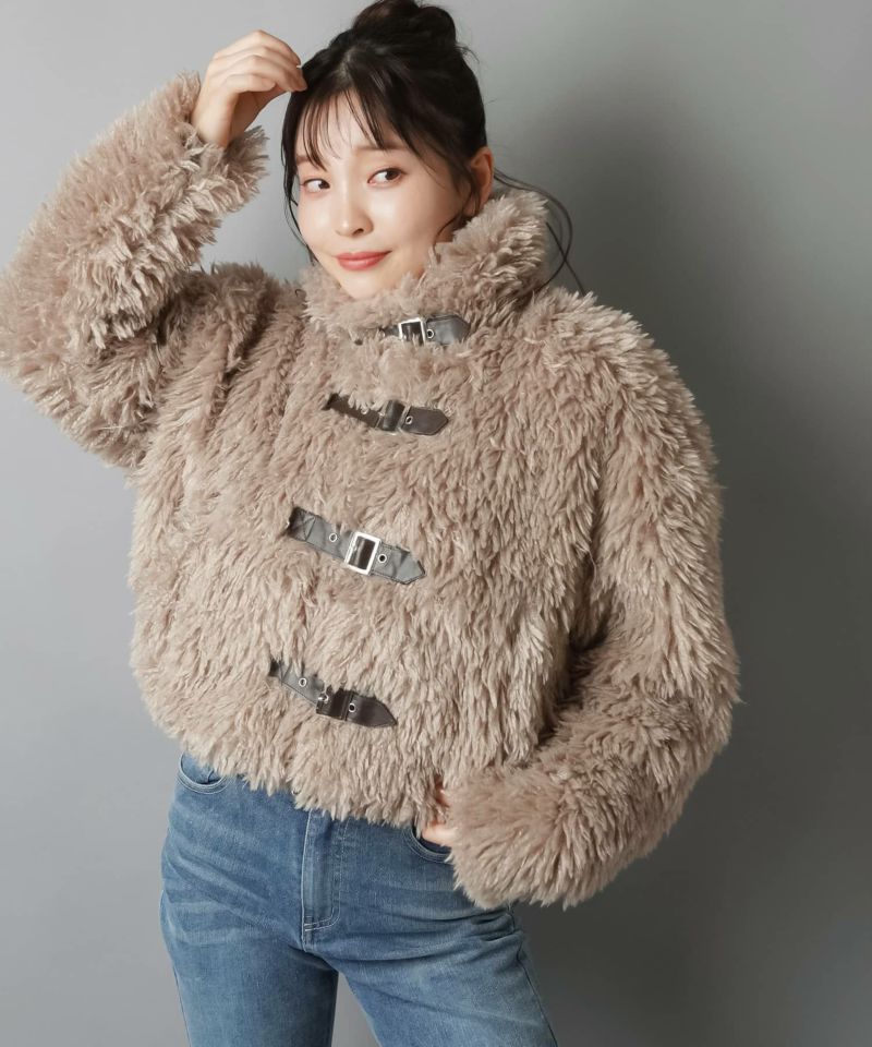 ショート丈プードルファーコート | SPINNS WEB STORE | SPINNS