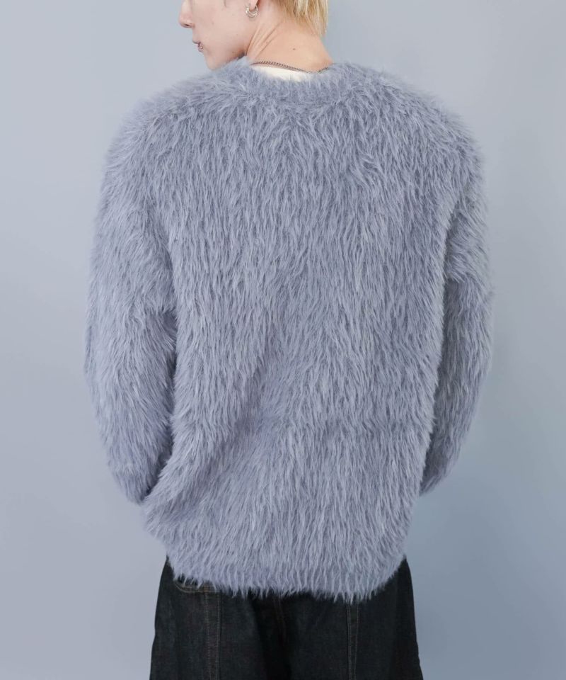 シャギーニットカーディガン 44 モヘア シャギーニットカーディガン44