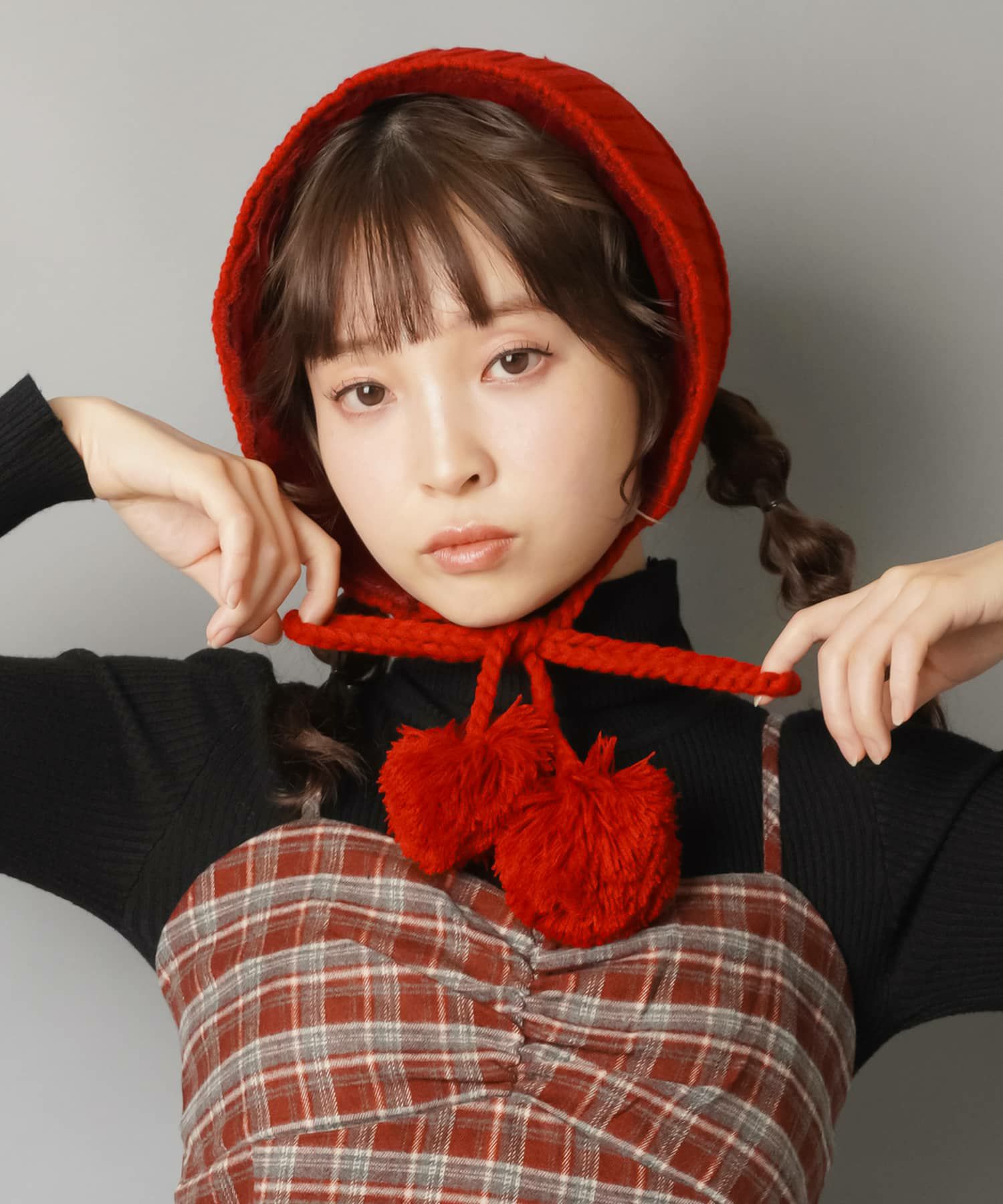 ニットイヤーマフ/イヤマフ/耳あて/ストロベリー | SPINNS WEB STORE