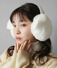 フェイクファーイヤーマフ/イヤマフ/耳あて/羽根/#ウィッシュコア