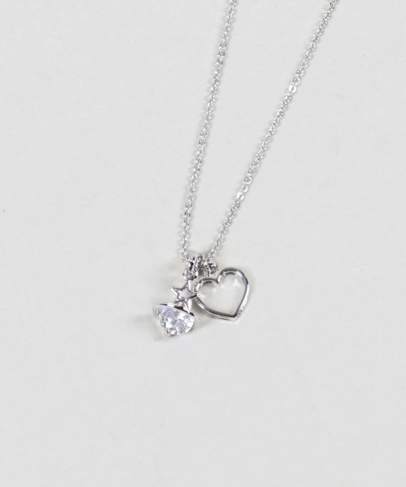 メタルネックレス/ラインストーン/2パーツ＜メール便対応＞ | SPINNS