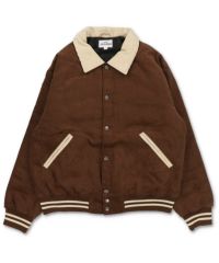 よく言われるthe union コーデュロイ スタジャン 襟付き 黒 よく言