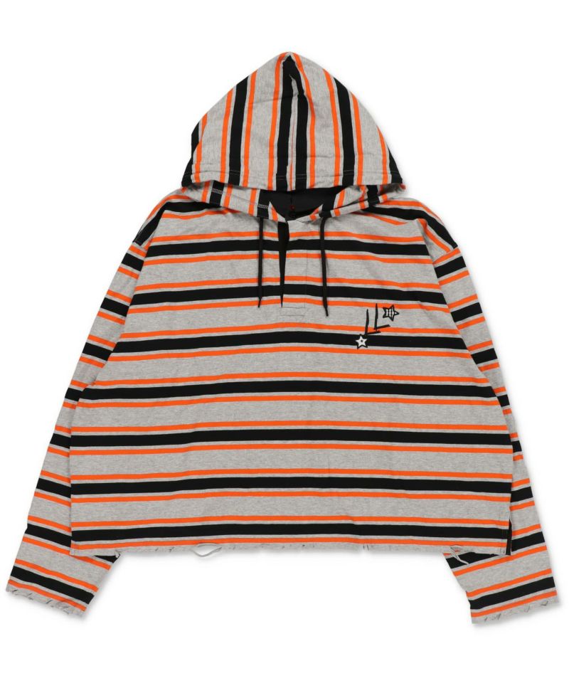 受注販売】『LIL LEAGUE × SPINNS』 フード付き ラガーシャツ | SPINNS