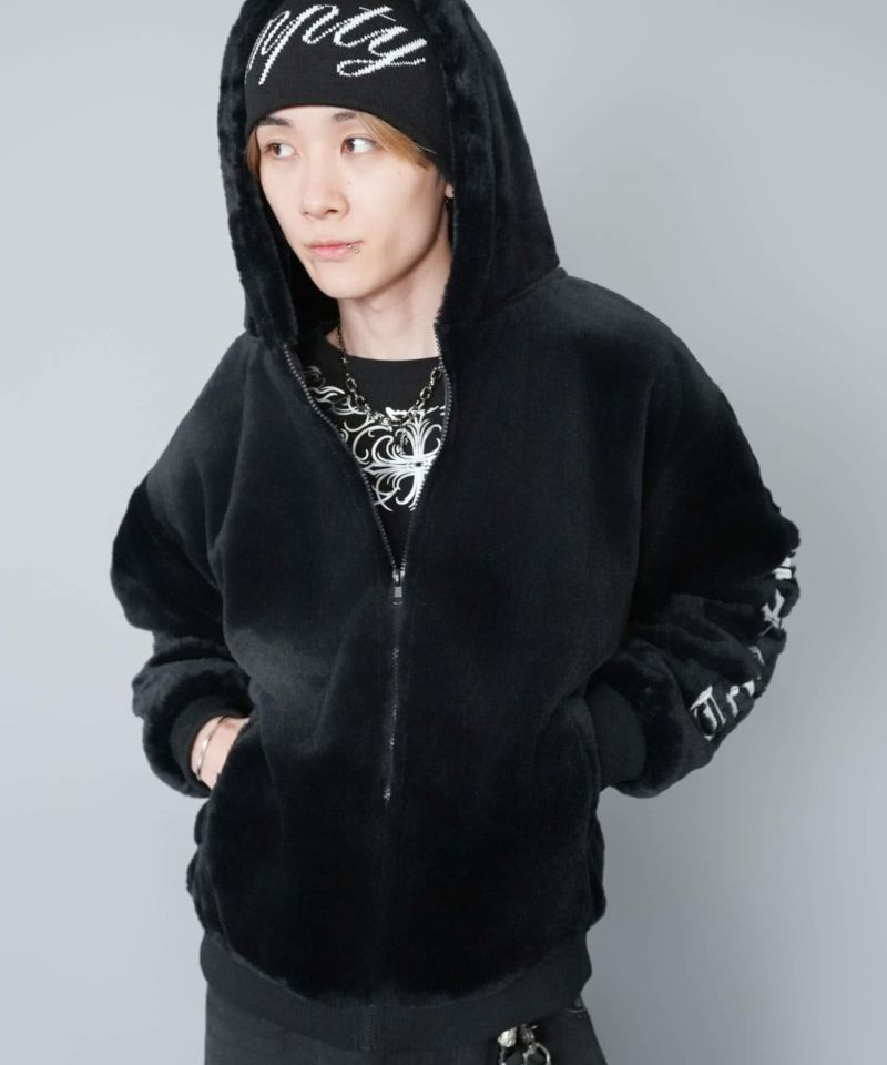 珍品　MADE IN PORLAND もふもふウール100 フード Jawin】 58500 防寒ジャンパー(カモフラ柄エンボス加工) [防寒]通販