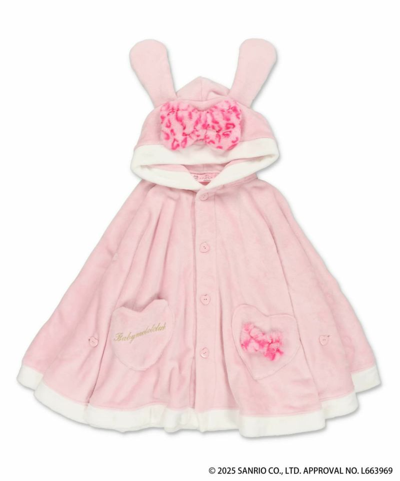 マイメロディ ベイビーメタルクラブ スピンズ ケープ　ピンク うさみみ　ウサ耳 Babymetalclub マイメロディ シュガーバニーズ×SPINNS』ケープ