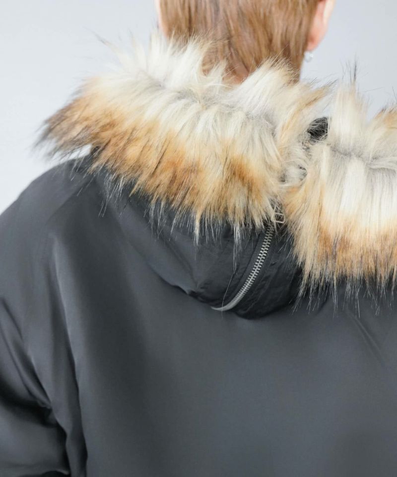 短丈N-2Bフライトジャケット/2WAY/フェイクファー/ユニセックス