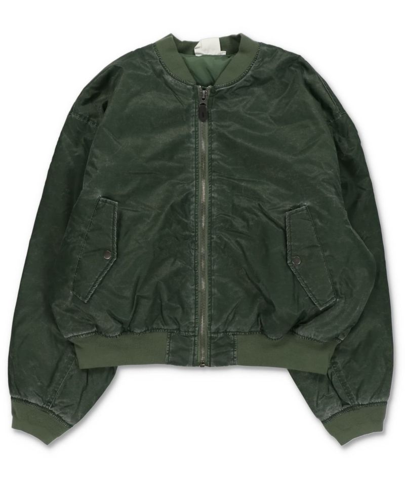 【希少】90s vintage MA-1 ポリスマンジャケット 短丈 光沢 STORE:10/18（Sat.） 【Short MA-1 Blouson】 90からMA-1スタイルを