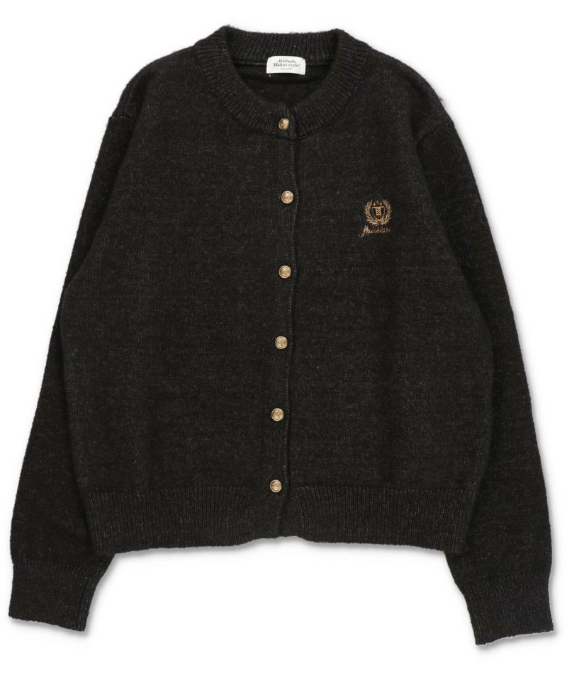 ニットカーディガン/エンブレム/ゴールドボタン | SPINNS WEB STORE