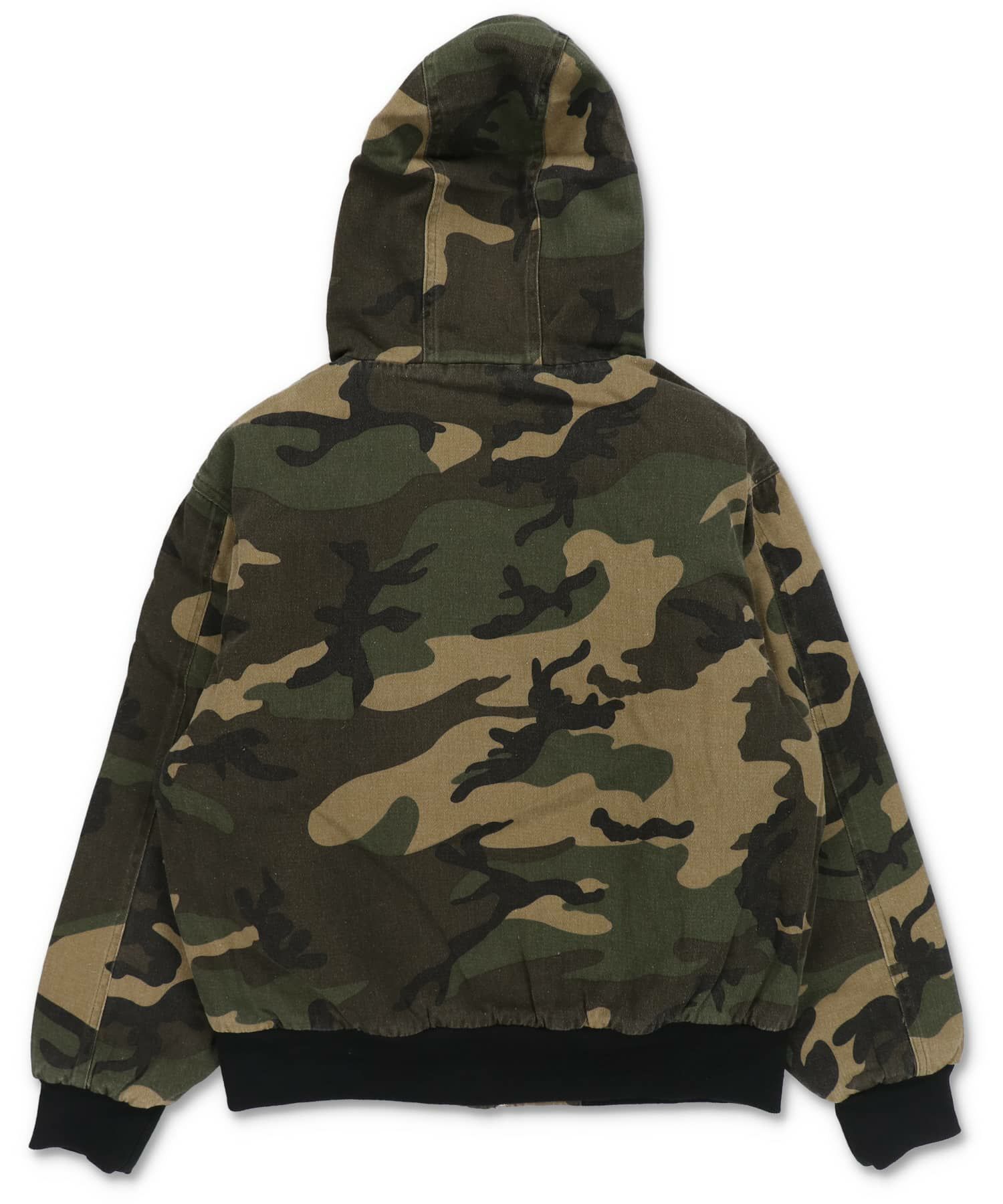 23%OFF】短丈カモフラージュ柄アクティブジャケット/ダブルジップ