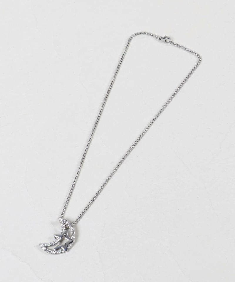 シルバー チェーンネックレス ロゴモチーフ アンティークシルバーチェーンネックレス/モチーフ/ユニセックス