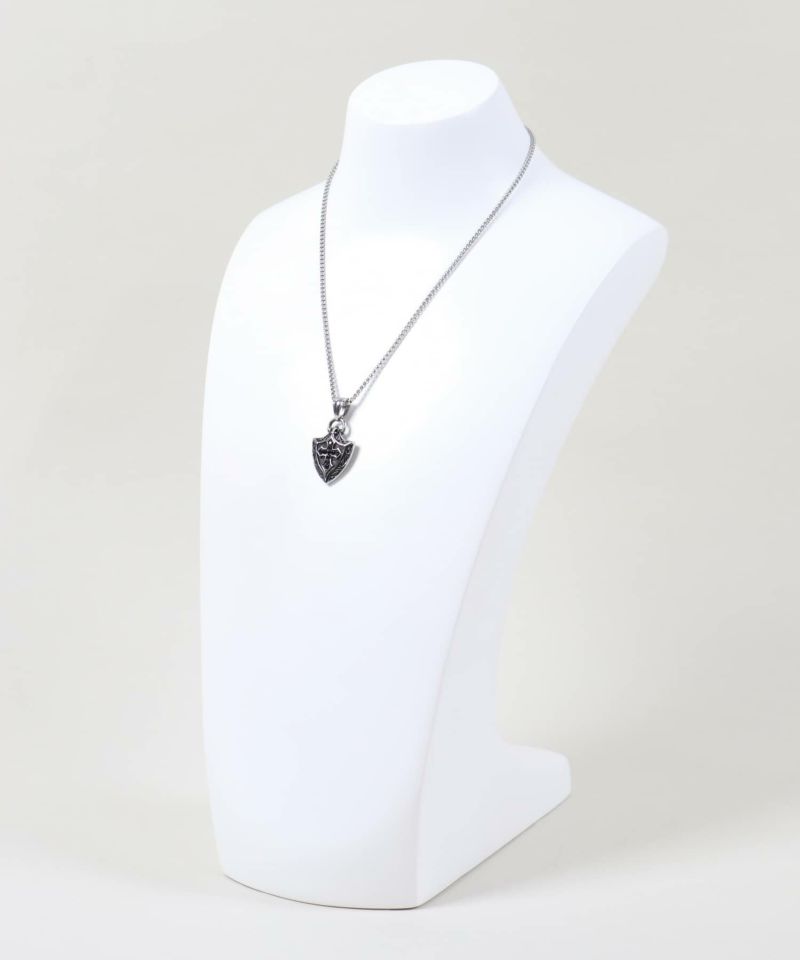 アンティークシルバーチェーンネックレス/モチーフ/ユニセックス