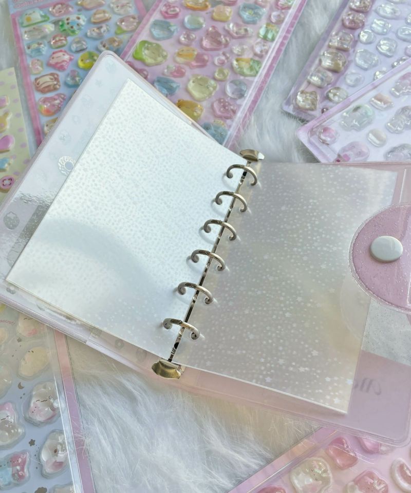 ≪MERING/メリング≫6穴シール帳対応♪10枚入りクリアシール台紙