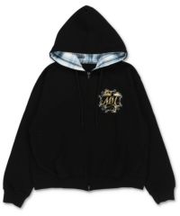 SHORTジップパーカーブルー