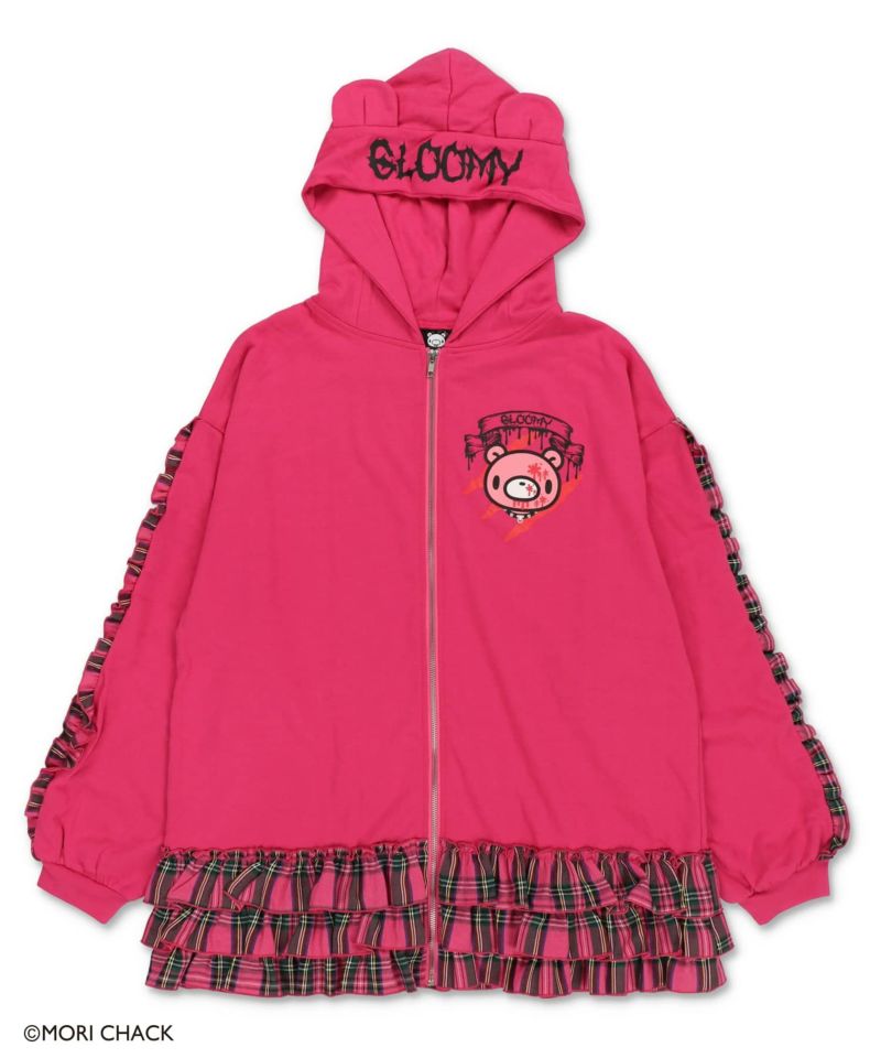 グルーミー×SPINNS 』 耳付きフリルZIPパーカー | SPINNS WEB STORE