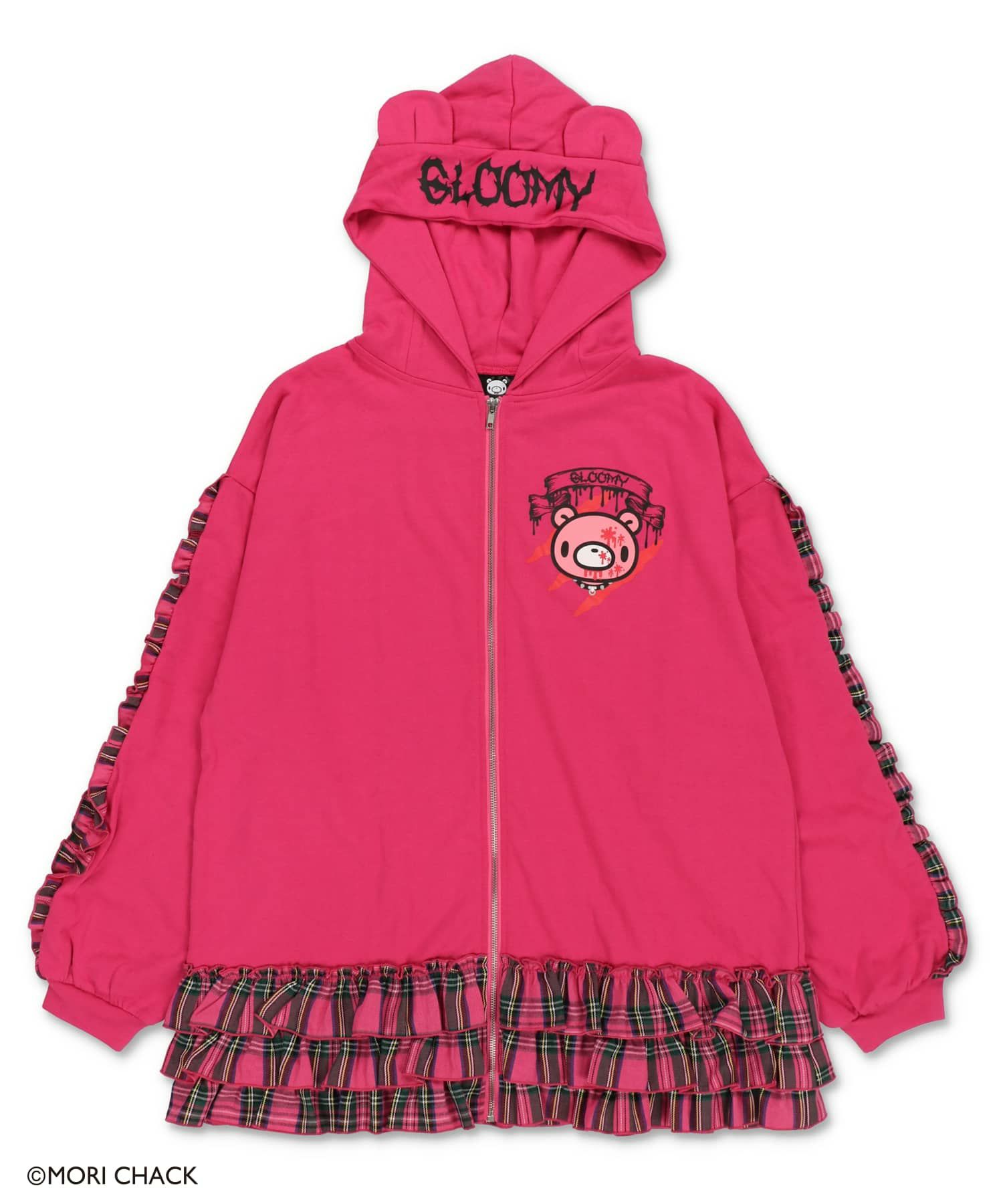 グルーミー×SPINNS 』 耳付きフリルZIPパーカー | SPINNS WEB STORE