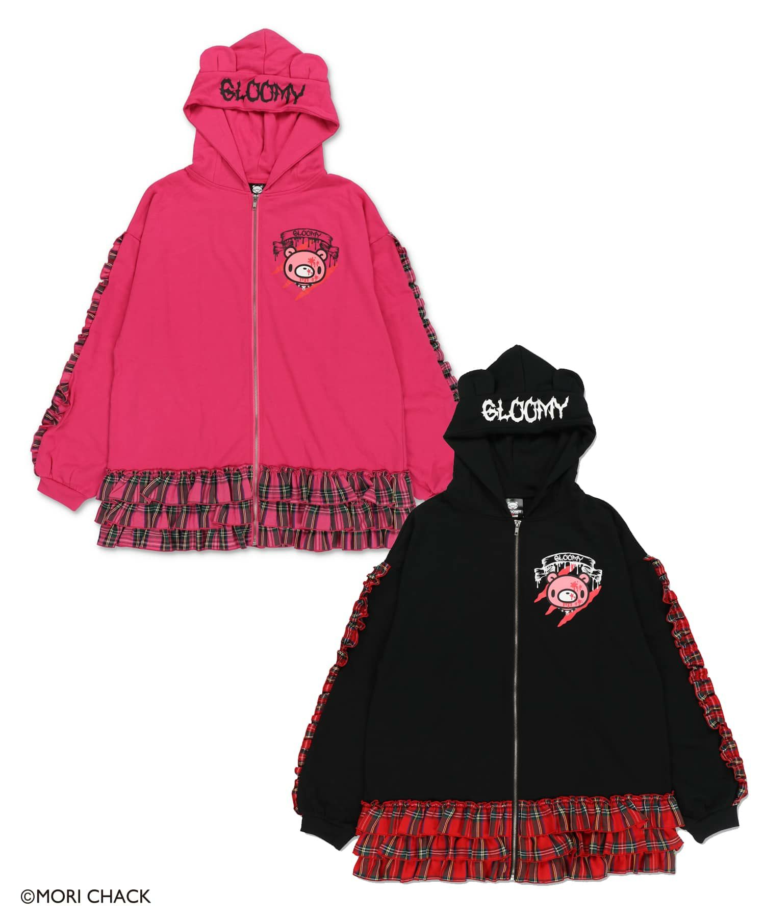 グルーミー×SPINNS 』 耳付きフリルZIPパーカー | SPINNS WEB STORE