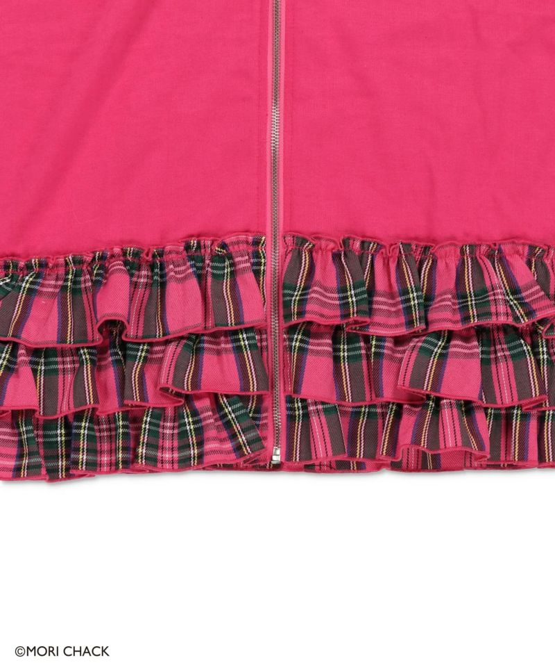 『グルーミー×SPINNS 』 耳付きフリルZIPパーカー　-：ブラック グルーミー×SPINNS 』 耳付きフリルZIPパーカー | SPINNS WEB STORE