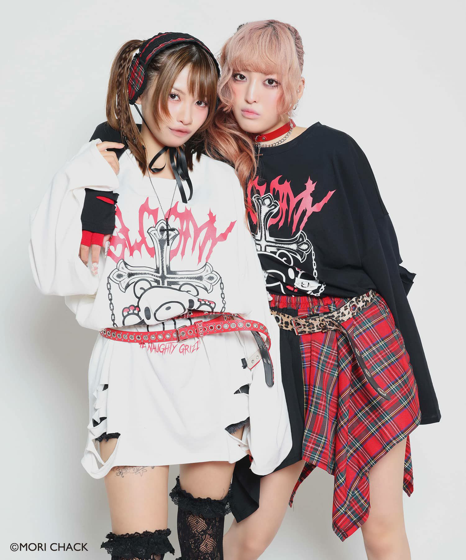 グルーミー×SPINNS 』 ダメージロングTシャツ | SPINNS WEB STORE