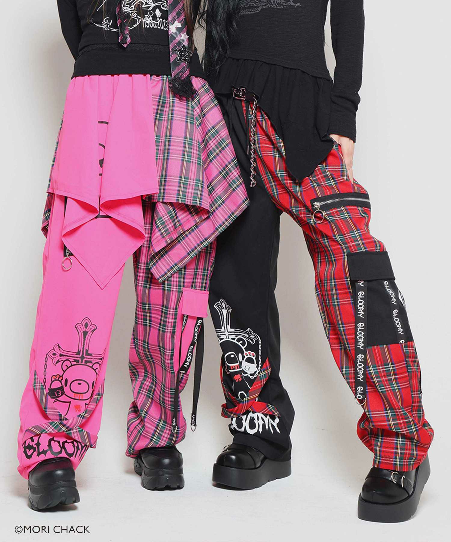 29%OFF】『グルーミー×SPINNS 』 バイカラーチェックパンツ | SPINNS