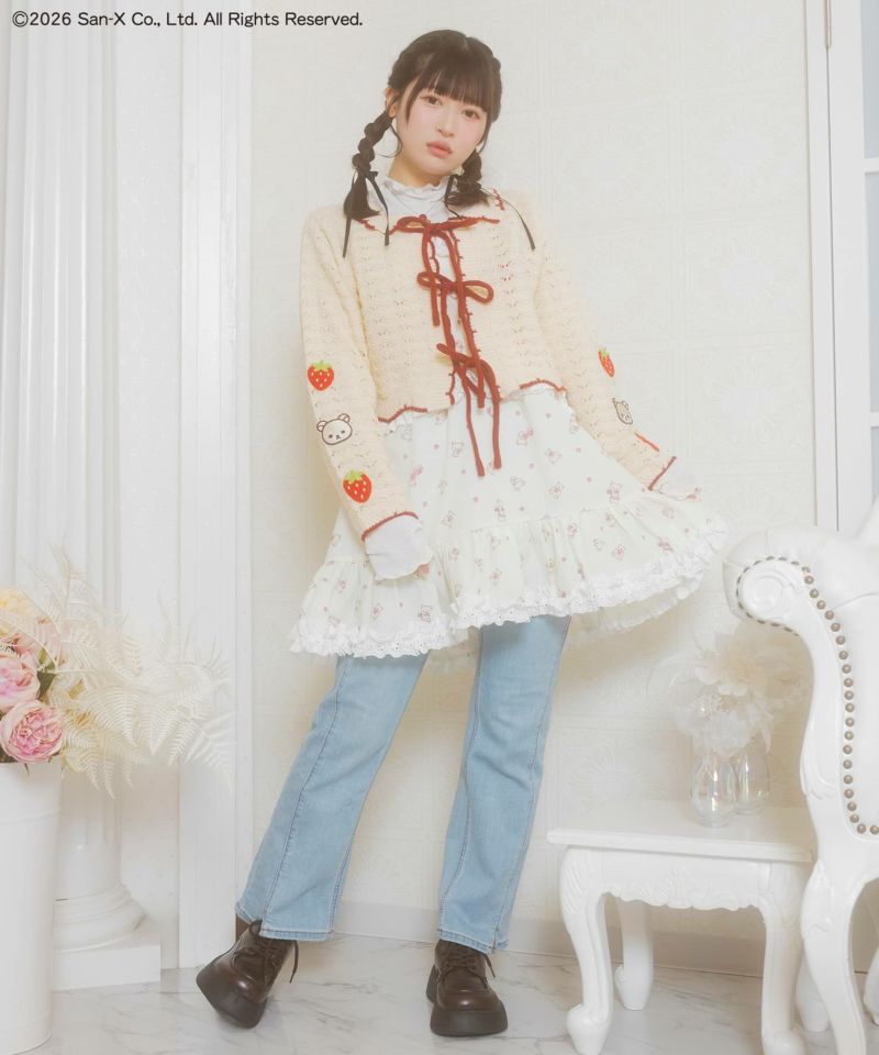 【新品未開封】コリラックマ　スピンズ　ドッキングフリルワンピ　ホワイト 予約】『コリラックマ×SPINNS』 ドッキングフリルワンピ | SPINNS WEB