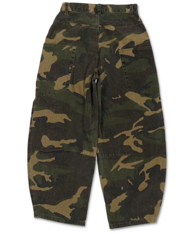 カモフラージュ柄バルーンカーブパンツ/リアルツリー/ 迷彩/ユニ