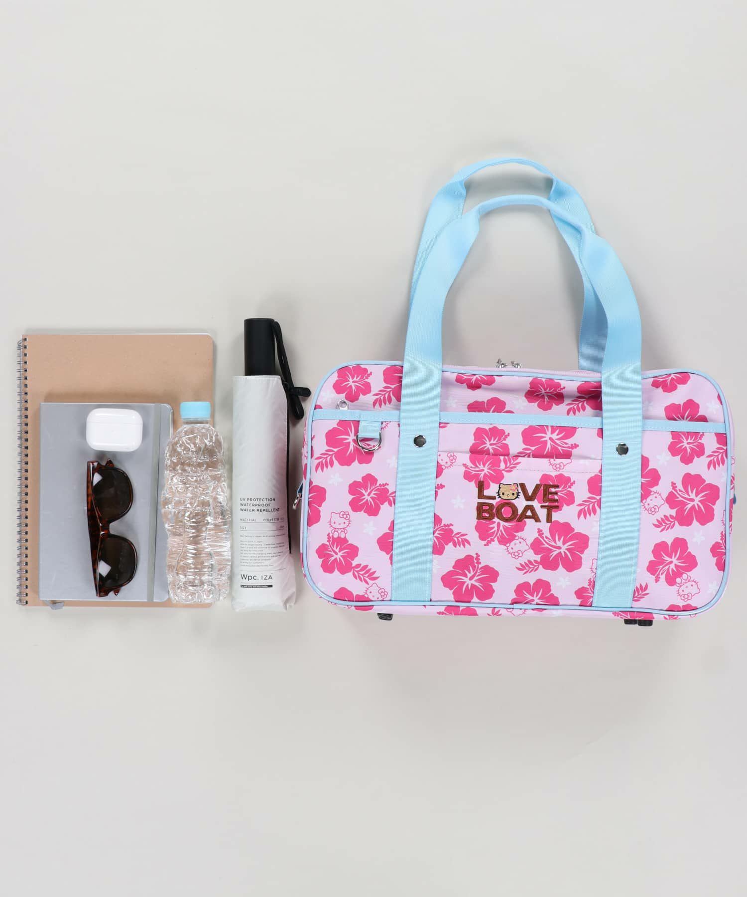 ≪LOVE BOAT/ラブボート≫スクールバッグ/ハローキティ/ハイビスカス