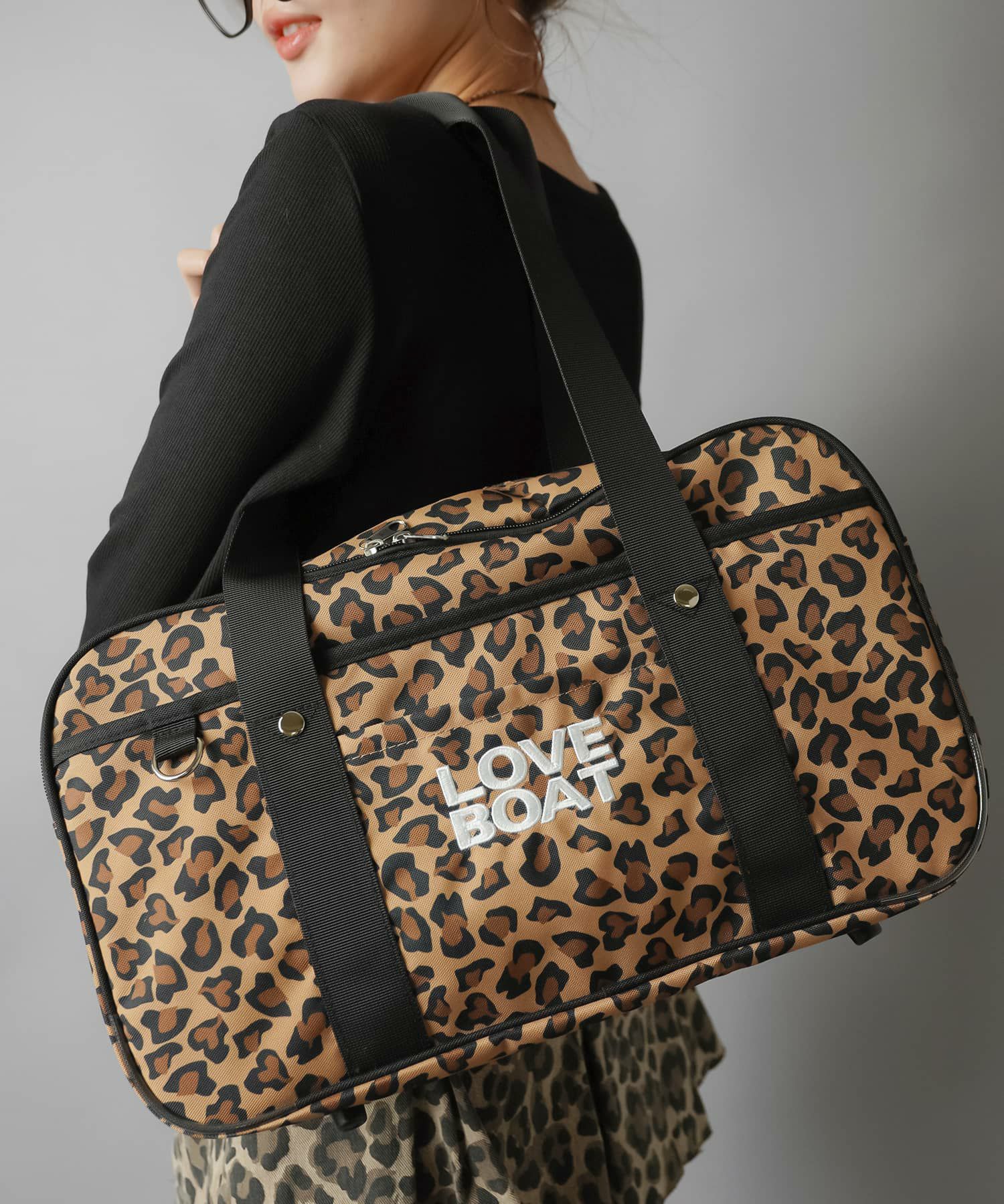 ≪LOVE BOAT/ラブボート≫ヒョウ柄スクールバッグ/レオパード