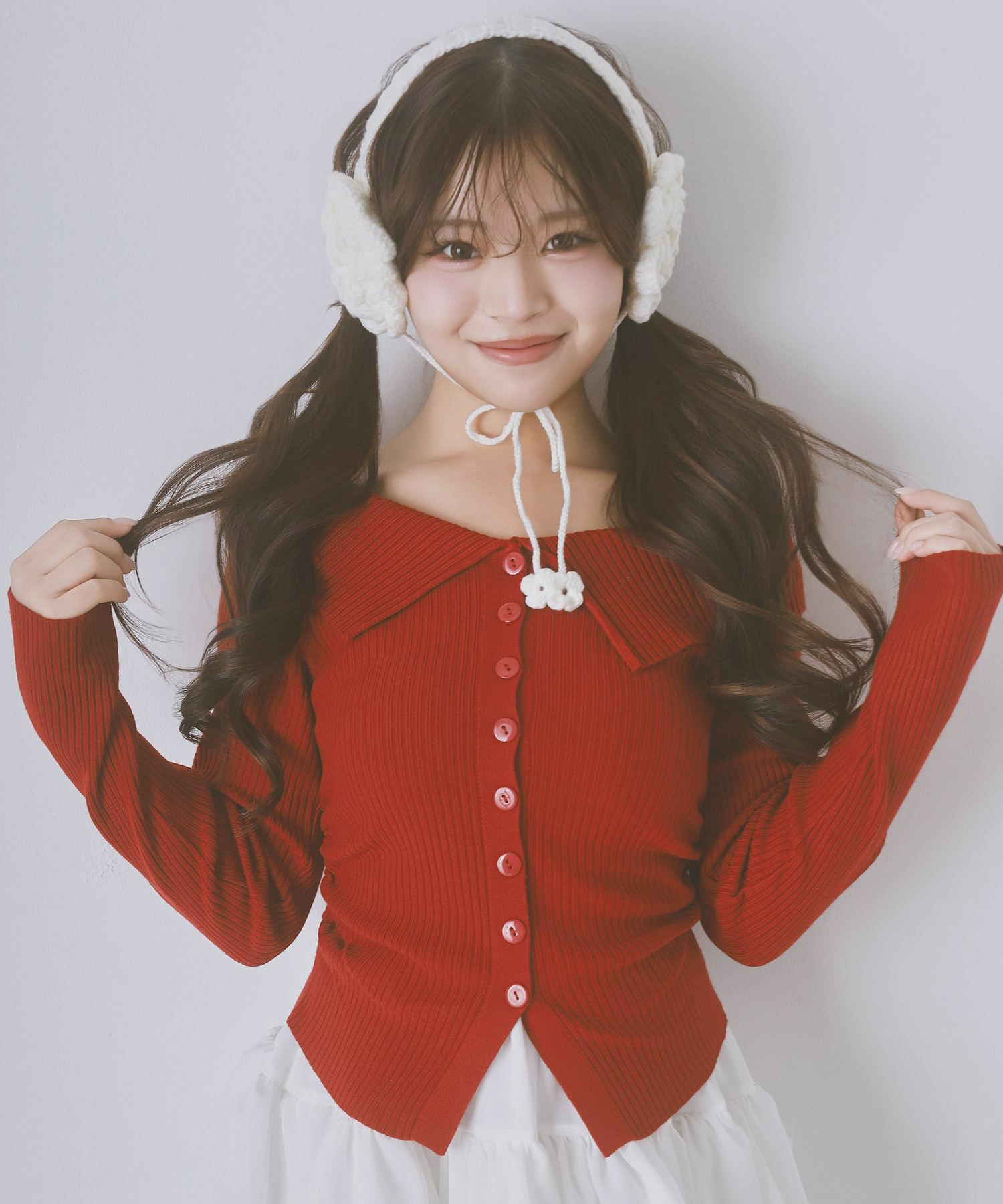 襟付き長袖ジップカットソー/ムラ染め風 | SPINNS WEB STORE | SPINNS