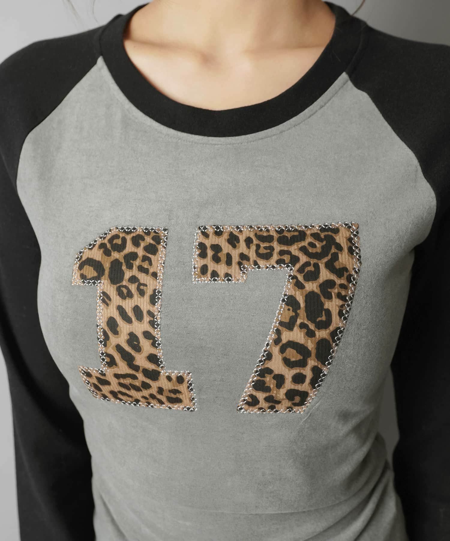 00s session レオパード 長袖カットソー お兄系 平成ギャル ラグラン長袖カットソー/ヒョウ柄/レオパード/#平成ギャル | SPINNS